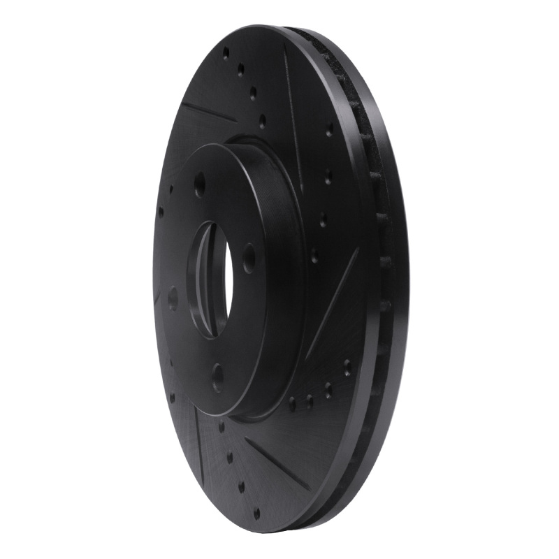 Ford Ecosport Brake Rotor (1) - Front Right - R1 Concepts - Drilled & Slotted - Black - `05-`12